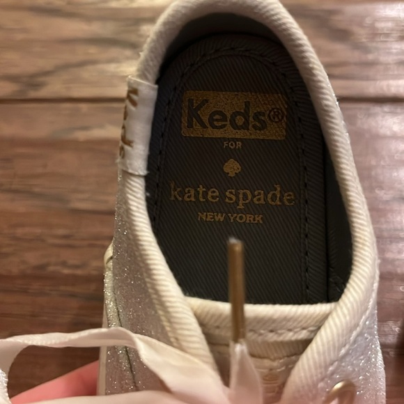 Keds Kids + Kate Spade New York Champion Glitter Sneakers Size 6M - Picture 4 of 7
